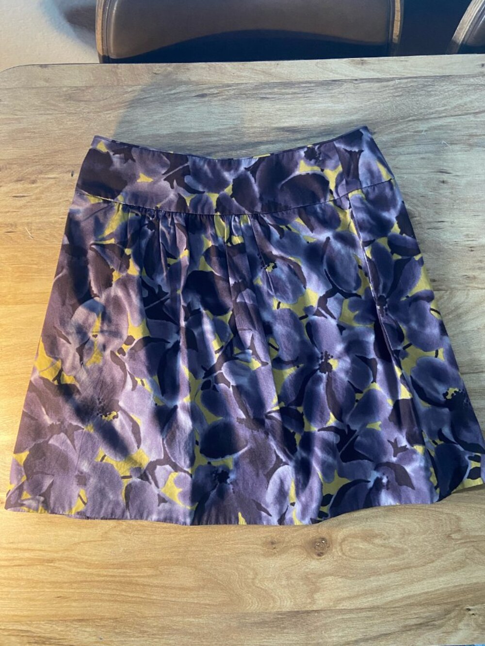 J.Crew floral purple skirt - size